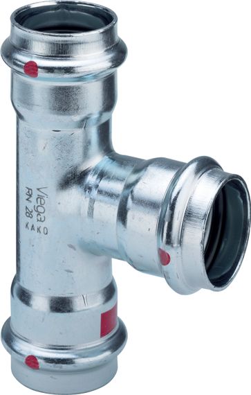 Viega Prestabo T-Stück 54 x 28 x 54 mm, Modell 1118, verzinkt