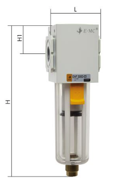EAF 2000-02 / Eco-Line Filter, G 1/4", Ablass manuell