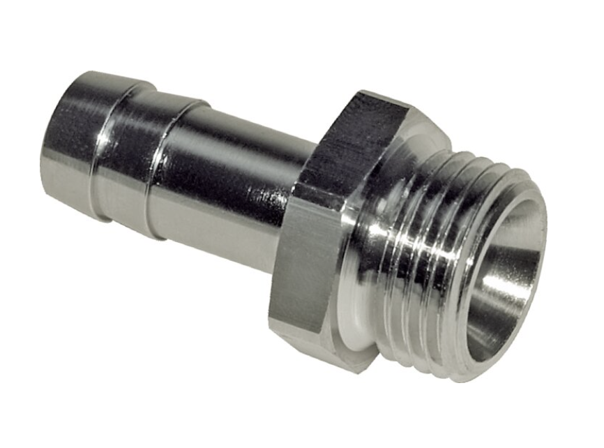 GT 186 MSV / Gewindetülle G 1/8"-6 (1/4")mm, Messing vernickelt
