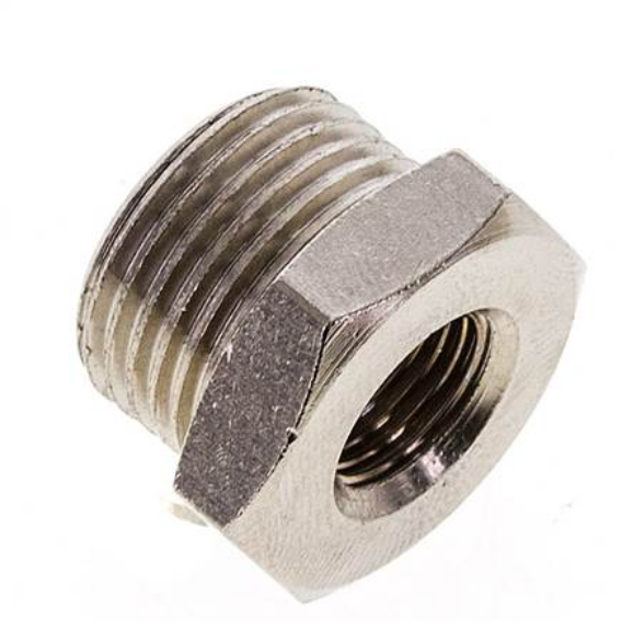 RN 1838 MS / Reduziernippel G 1/8"(AG)-G 3/8"(IG), 16 bar