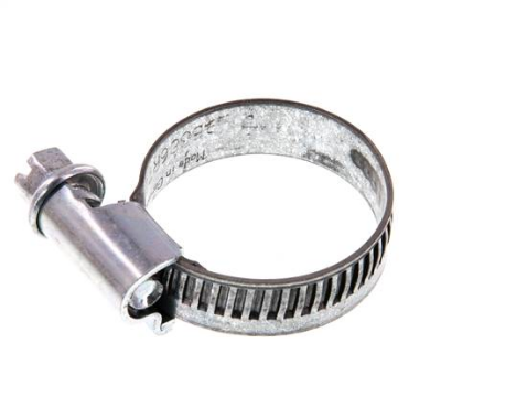 SS 27 / 9mm Schlauchschelle 16 - 27mm, Stahl verzinkt (W1)