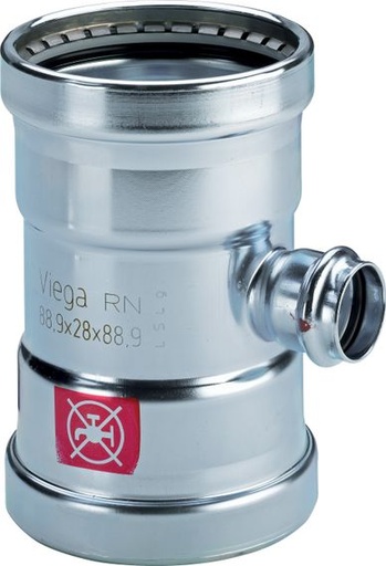 [71007103] Viega Prestabo T-Stück 54 mm, Modell 1118, verzinkt