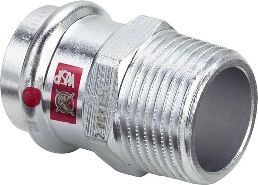 [71007139] Viega Übergangsstück Prestabo Mod. 1111 verzinkt Nr. 588663 54 mm x 2" m. AG