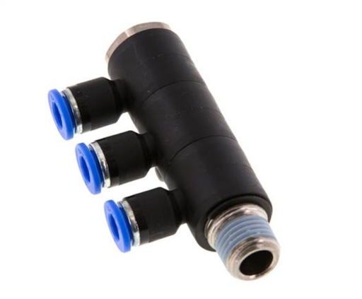 [IQSLV3 146] IQSLV3 146 / Steck-Mehrfachverteiler, 3-fach R 1/4"-6mm