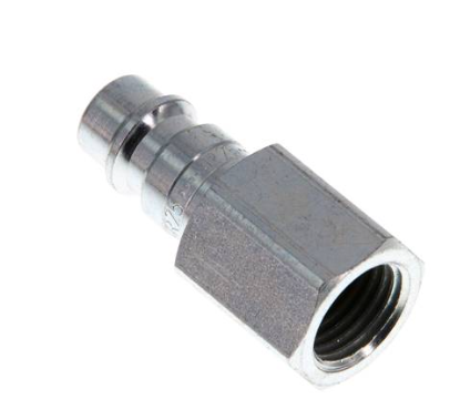 [KSGI 14 NW7 ST] KSGI 14 NW7 ST / Kupplungsstecker (NW7,2) G 1/4"(IG), Stahl gehärtet & verzinkt
