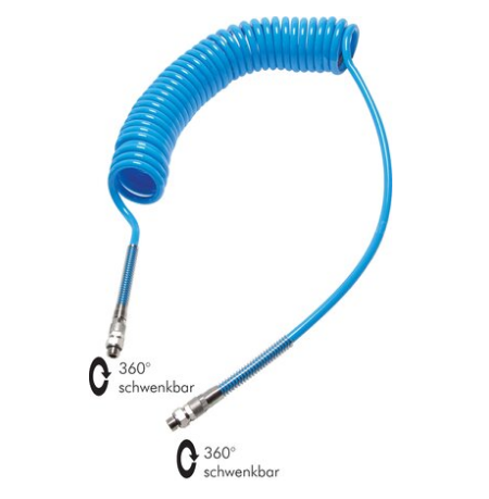 [SPK PUN 1410/3] SPK PUN 1410/3 / PUR-Spiralschlauch G 1/4"-10 x 6,5 mm, 3,0 mtr. Arbeitslänge